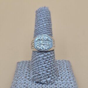 Size 8 Sterling Silver 1945 Philippines Quality Band Ring A5159